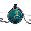 Ocean Art Mermaid Pendant Necklace