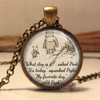 Winnie The Pooh Quote Necklace