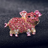 Lovely Animal Pink Pig Brooch