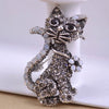 Korea Punk Cat Scarf Pin Brooch